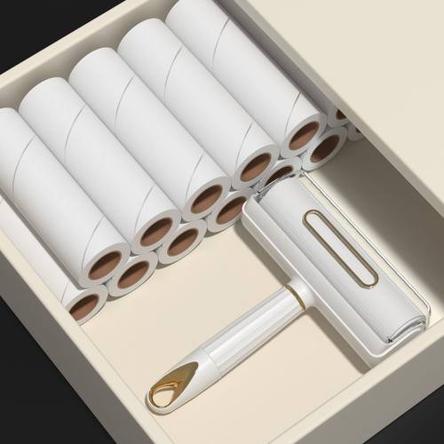除尘滚轮家用可撕式替换卷纸衣服清理神器滚刷床上头发粘毛器滚筒