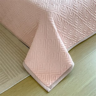 榻榻米床单人三件套四季 轻奢床盖单件双面可水洗加棉绗缝薄款 通用