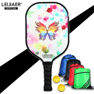 厂家直销 UV真彩打印碳素匹克球拍板PE蜂窝芯pickleball paddle