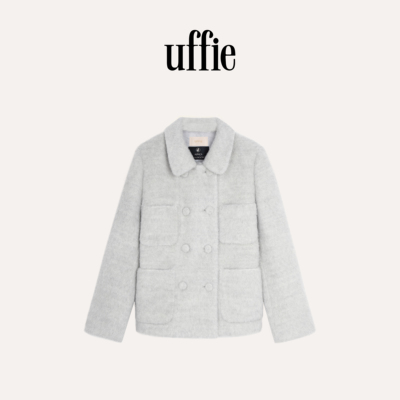 uffie苏力羊驼翻领四口袋外套