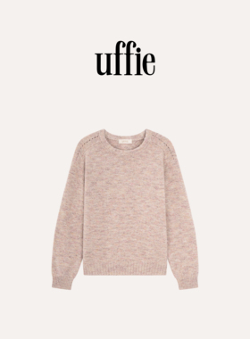 UFFIE于绘 彩线 绵羊毛花纱针织毛衣