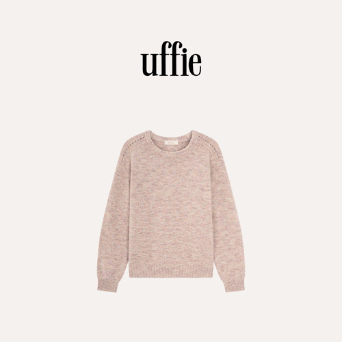 UFFIE于绘 彩线 绵羊毛花纱针织毛衣