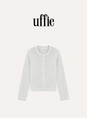 UFFIE于绘 奇亚籽 圈圈肌理针织开衫