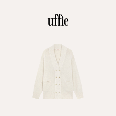 uffie于绘拉绒针织长开衫