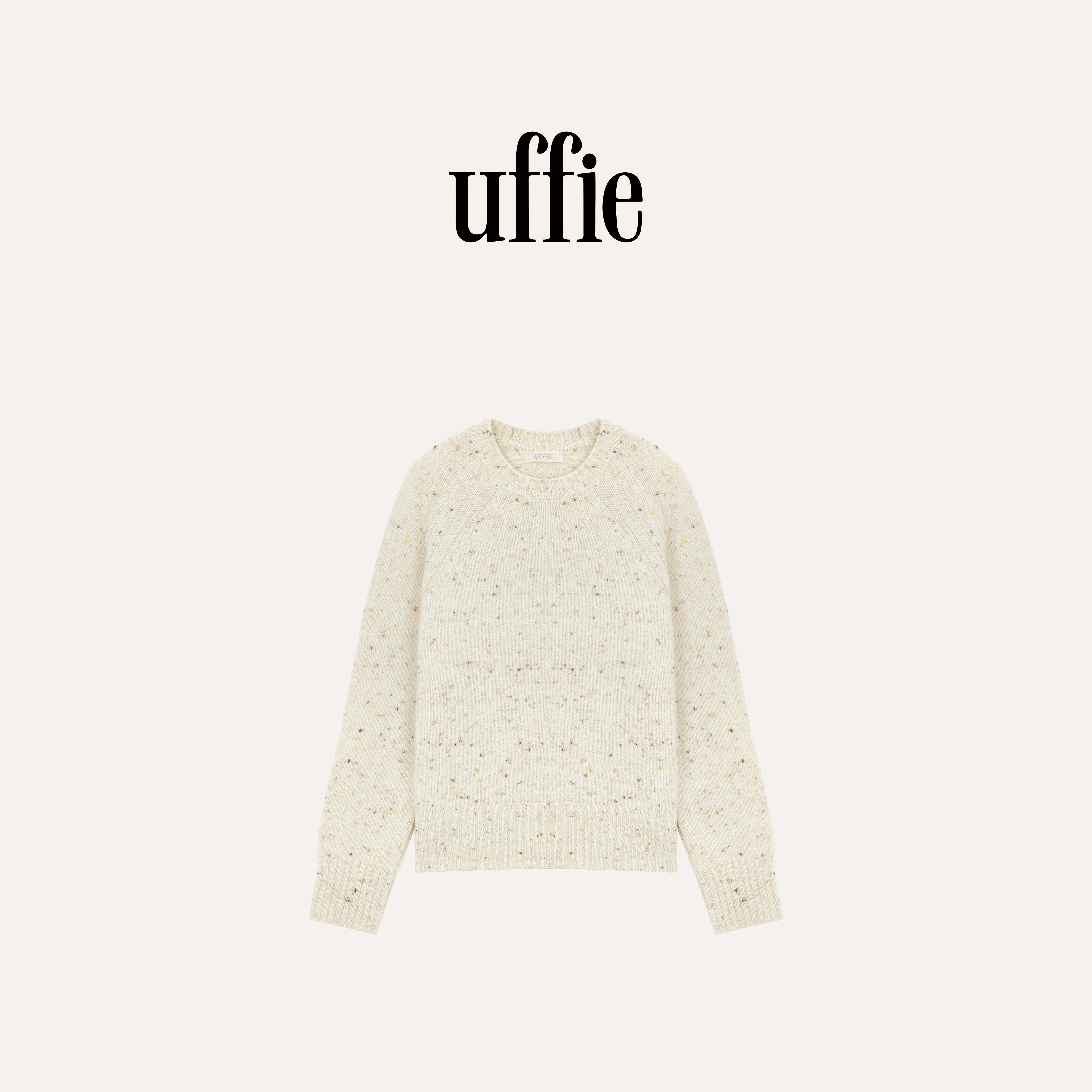 uffie于绘彩点山羊绒针织毛衣