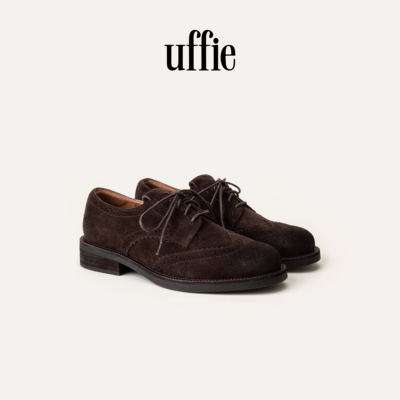 UFFIE于绘 绒面布洛克德比鞋