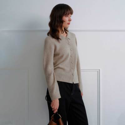 UFFIE于绘 山羊绒扣饰针织开衫