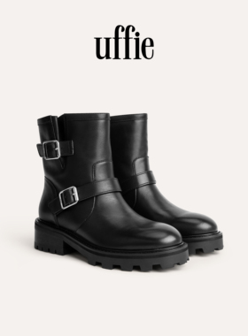 UFFIE于绘 厚底加绒马丁靴