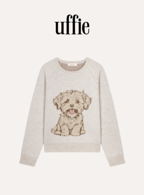 UFFIE于绘 小狗提花针织毛衣