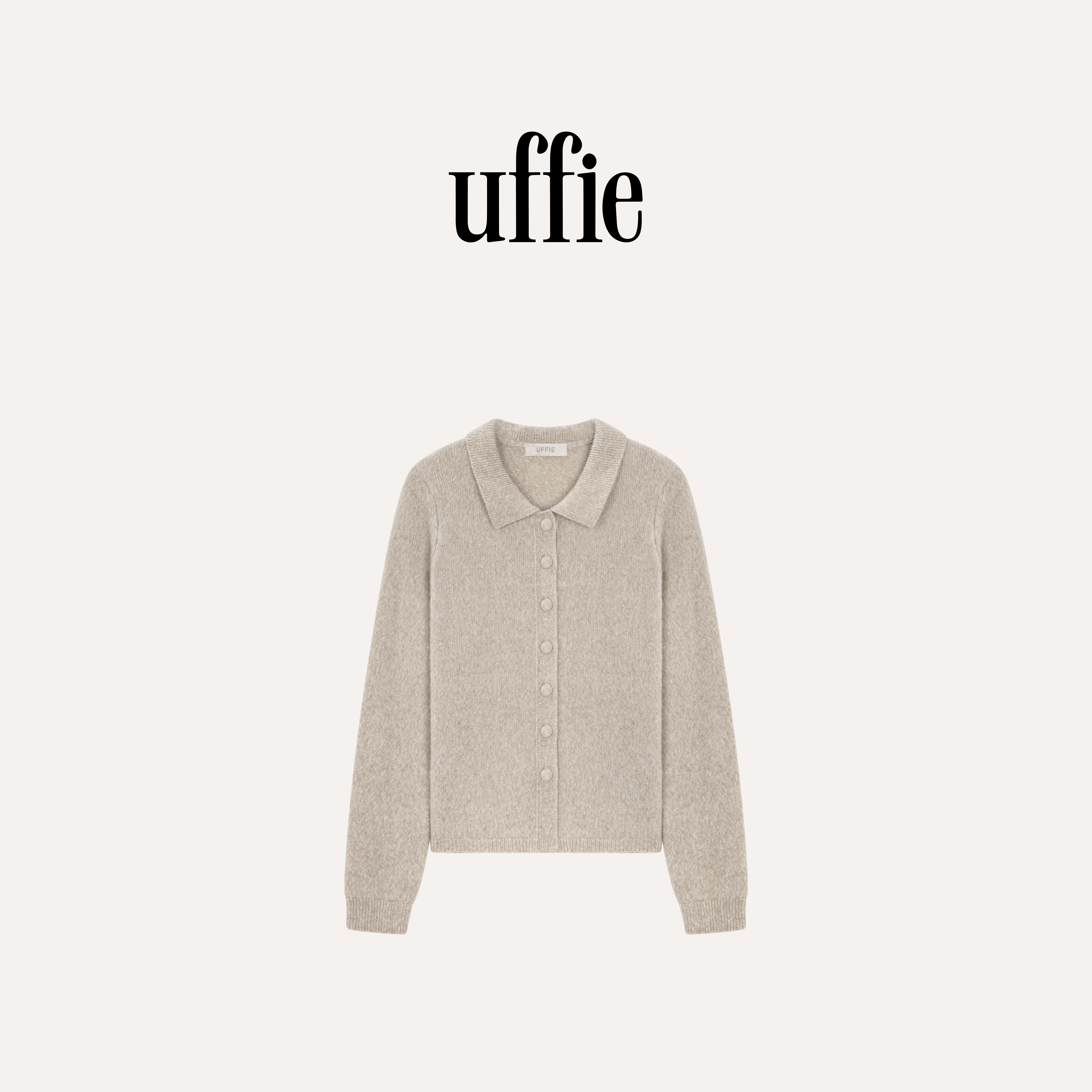 UFFIE于绘 山羊绒扣饰针织开衫