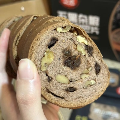 西域之恋五黑杂粮坚果列巴片520g/箱即食早餐面包独立包装便携