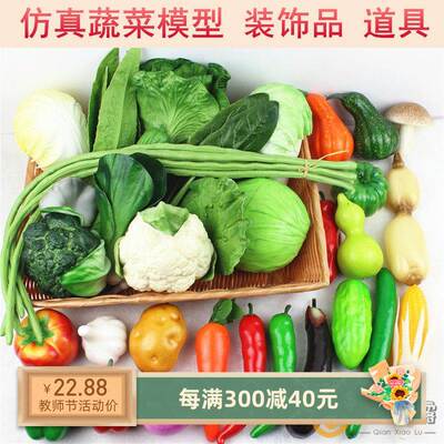 娃娃家区域材料仿真蔬菜水果套装假模型辣椒青菜摆件装饰品道具