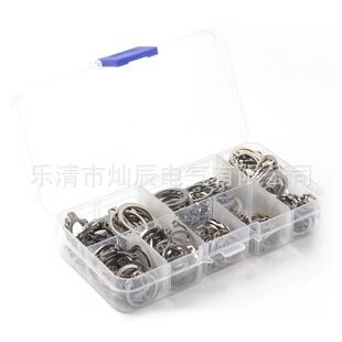 200pcs挡圈304不锈钢轴用O形档圈不锈钢O型卡簧套装