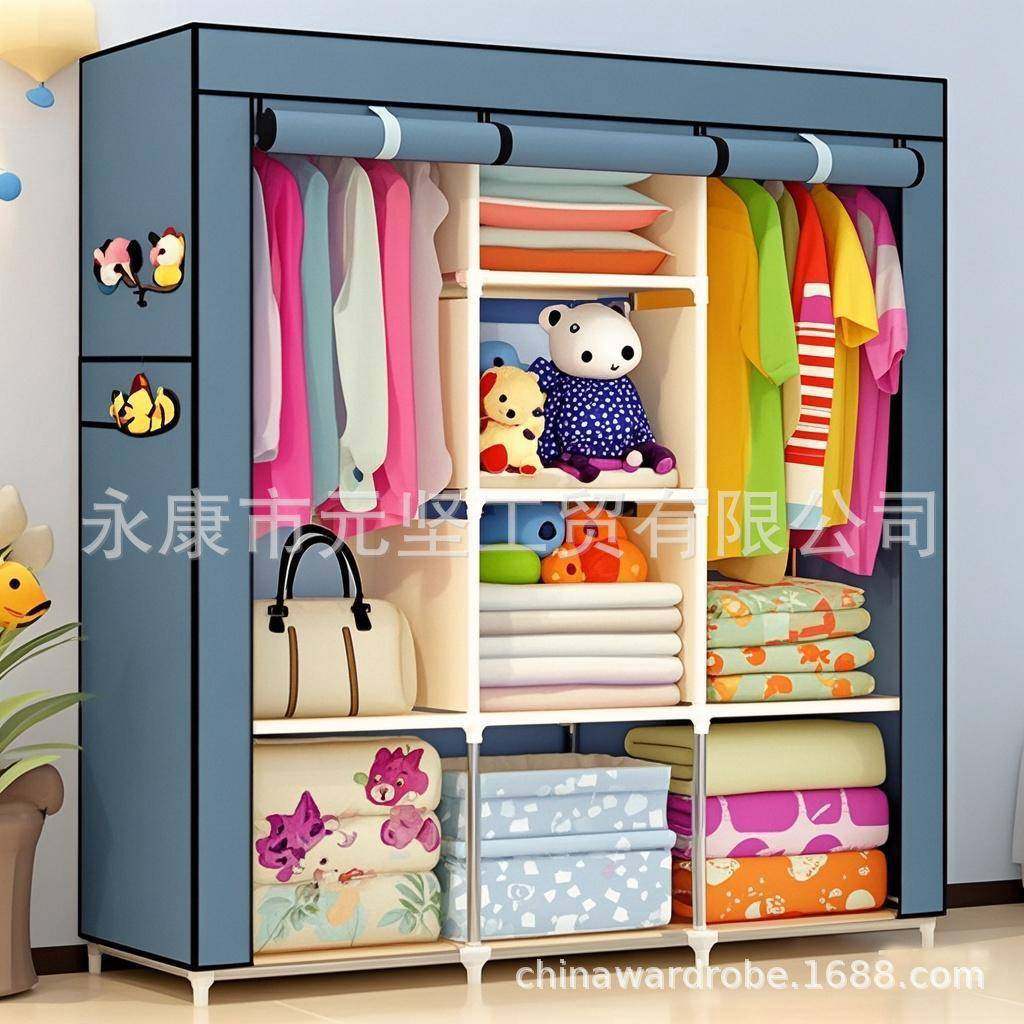 简易衣柜家用卧室组装布衣柜钢管结实耐用出租房屋衣橱柜子经济型,机械设备,其他机械设备,淘宝优惠券,粉丝福利购,淘宝优惠卷