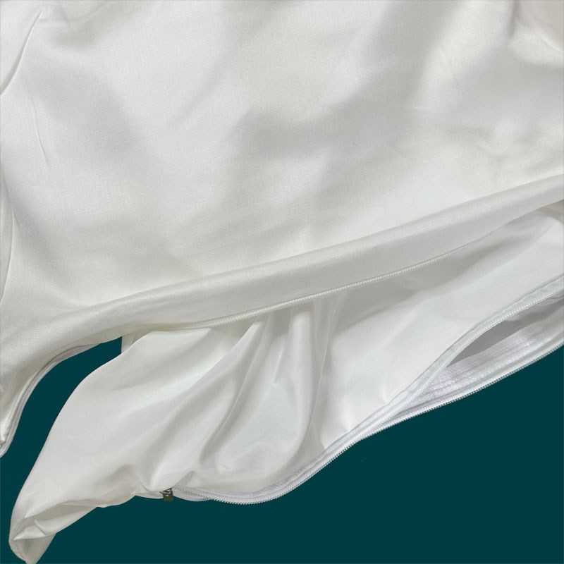 自充绒羽绒枕头枕芯套内胆套半成品羽绒枕壳不钻绒枕套全棉枕芯皮