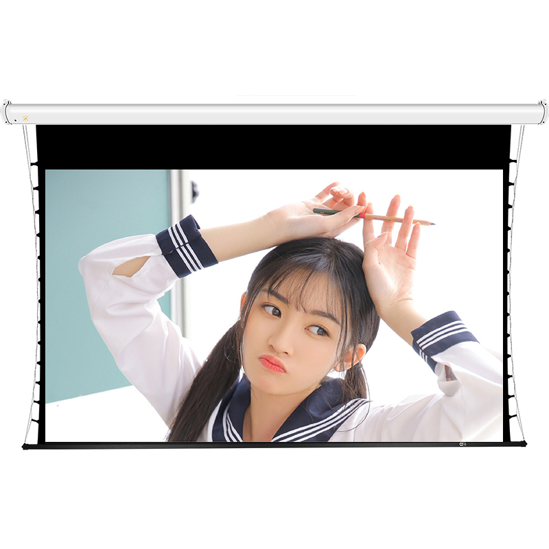 经科JK电动遥控屏幕80/100/120/150寸G-FL/300s高清4K投影白软幕