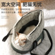 宠物猫咪外出包斜挎便携秋冬加绒厚背包狗狗中小型带拉链保暖长毛