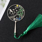 江南水乡乌镇古典中国风刻字金属书签创意清新学生用古风文创礼品