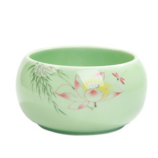 铜钱草水培花盆陶瓷创意绿萝睡莲荷花碗莲一叶莲金钱草专用盆大号