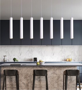 led明装长筒射灯圆柱5w7w掉线筒灯免开孔吊灯明装细长圆筒灯单灯