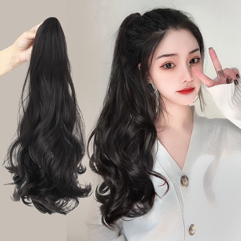马尾假发女长发抓夹大波浪高马尾自然网红辫子绑带式长卷发假马尾,美发护发/假发,马尾,淘宝优惠券,粉丝福利购,淘宝优惠卷