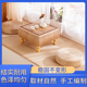 榻榻米飘窗小桌子简约日式 藤编实木小茶几桌草编炕桌创意阳台矮桌