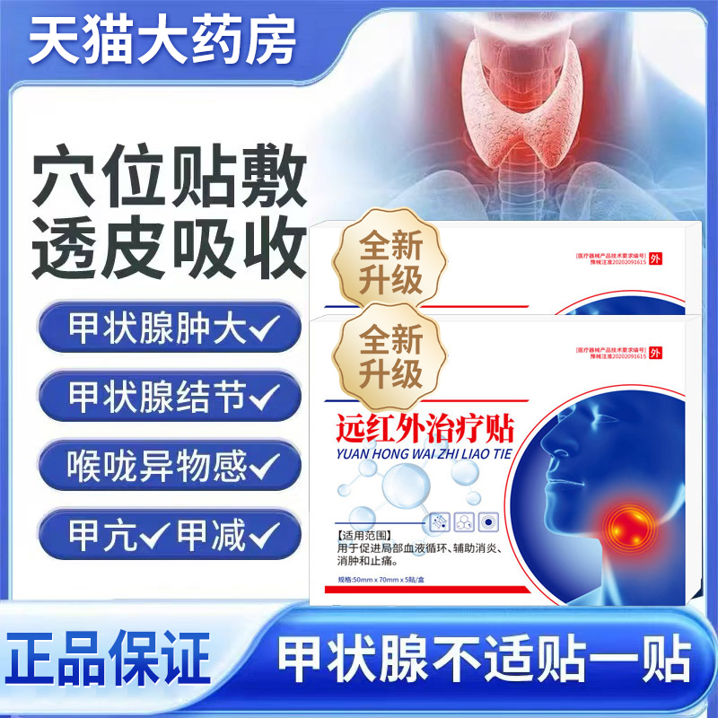 郁医生甲状腺结节消散结贴专用4a甲减甲亢消肿散结膏桥本炎茶节YH