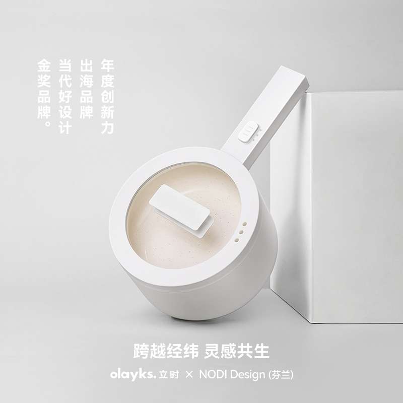 olayks立时畅销日韩电煮锅家用宿舍学生多功能一体小型电锅电炒锅