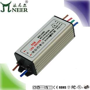 DMX512 洗墙灯 RGB防水电源 七彩投光灯驱动 300MA 保3年