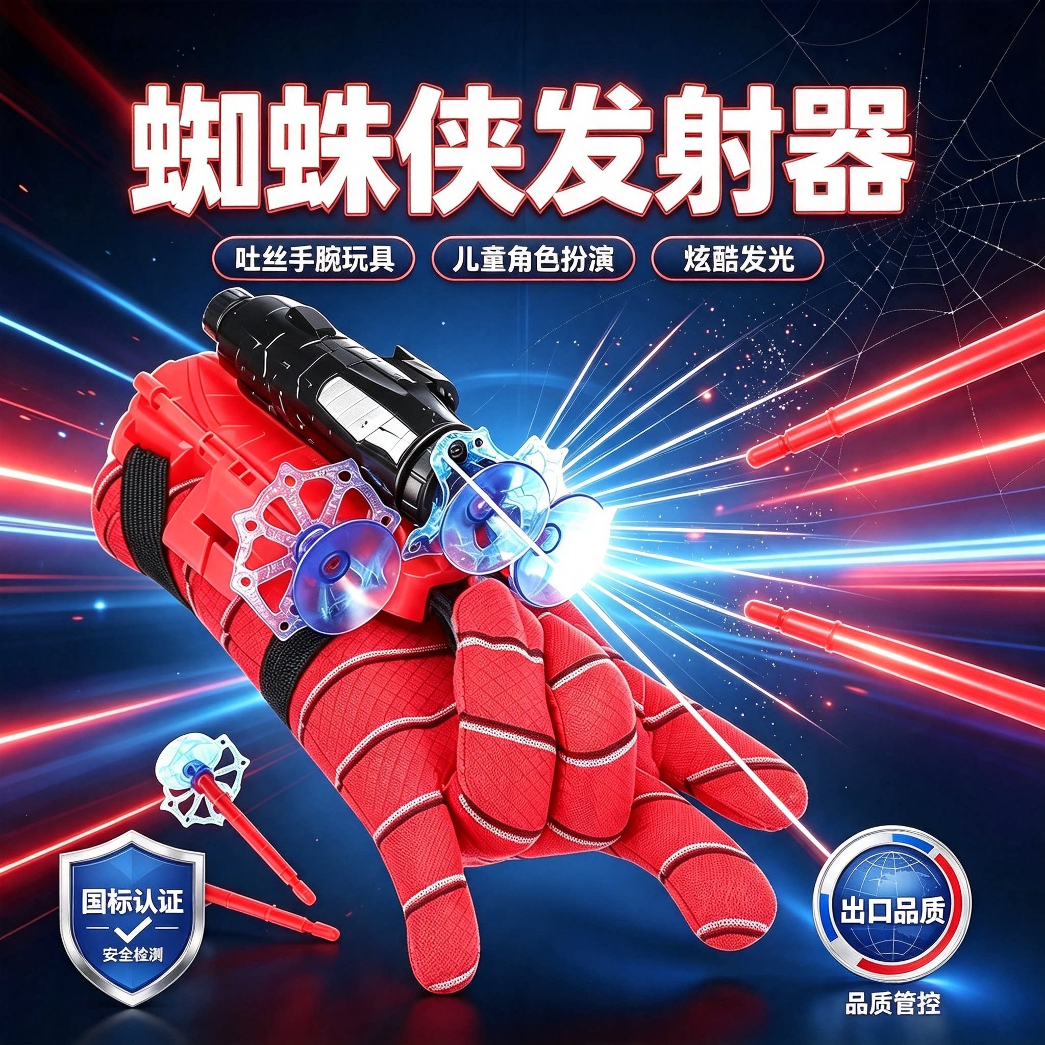 蜘蛛侠发射器吐丝玩具男