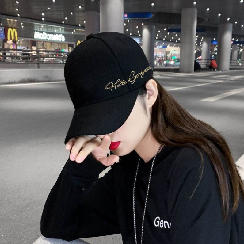 帽子女春秋韩版潮百搭鸭