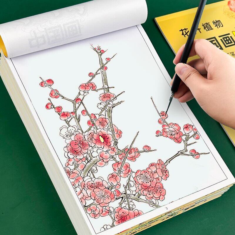 心理减压画静心解压画彩色铅笔填色本成人解压涂色书填充画本描画