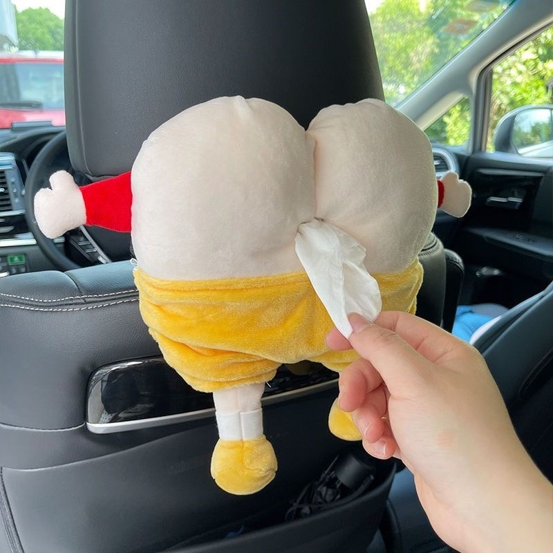 蜡笔小新纸巾盒汽车用抽纸盒车载挂式可爱卡通扶手箱椅背抽纸包