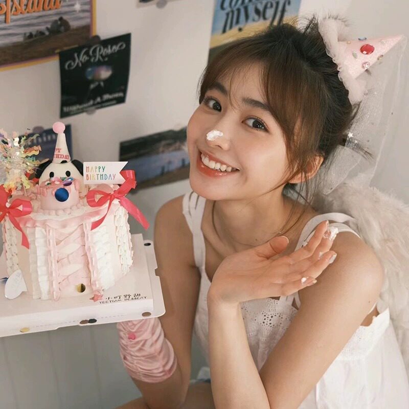 甜心公主生日帽水钻发夹网纱蝴蝶结道具派对发饰拍照氛围感头饰