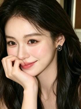 气质高级感黑色几何菱形耳钉女2026新款潮优雅时尚百搭大气耳环潮