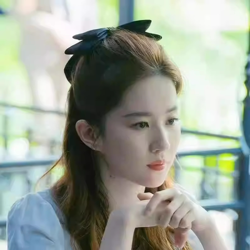 高级感缎面黑色蝴蝶结发夹