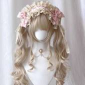 多色原创lolita发带甜美蕾丝蝴蝶结cla系可爱芭蕾风可搭芙蝶之心