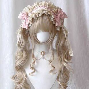 多色原创lolita发带甜美蕾丝蝴蝶结cla系可爱芭蕾风可搭芙蝶之心