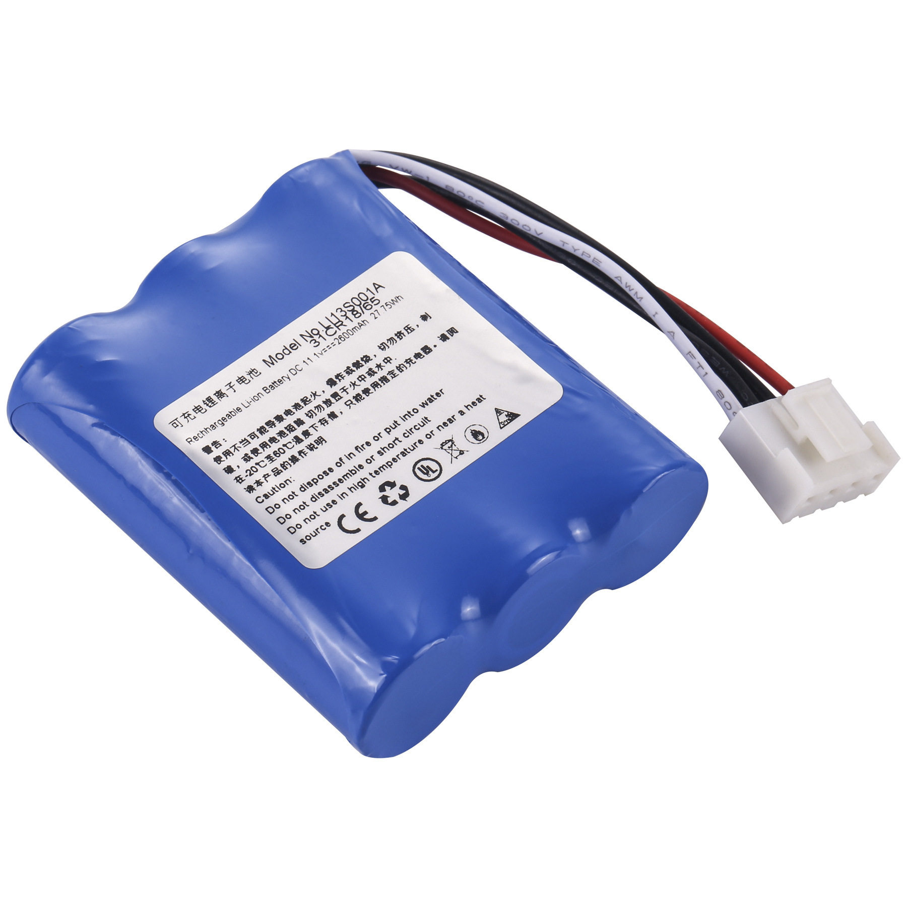 适用迈瑞BeneHeartR3UMEC10MEC6LI13S001A3ICR18/65电池