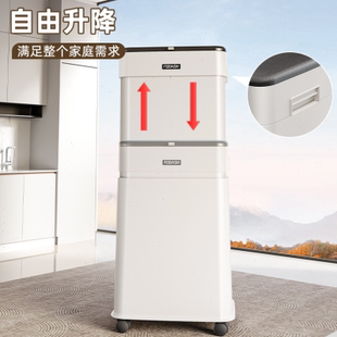 客厅款 厨房垃圾桶专用家用2025新款 大容量升降可移动创意免弯腰