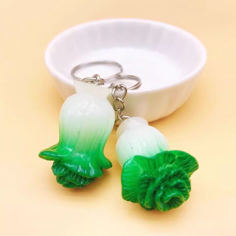 网红创意仿真白菜百财钥匙扣