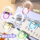 彩色趣味夹透明小夹子文具创意资料夹初高中试卷文件收纳推推夹