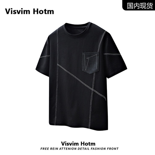 VISVIM BESSEL短袖男款纯棉夏季休闲时尚半袖打底衫上衣t恤潮牌