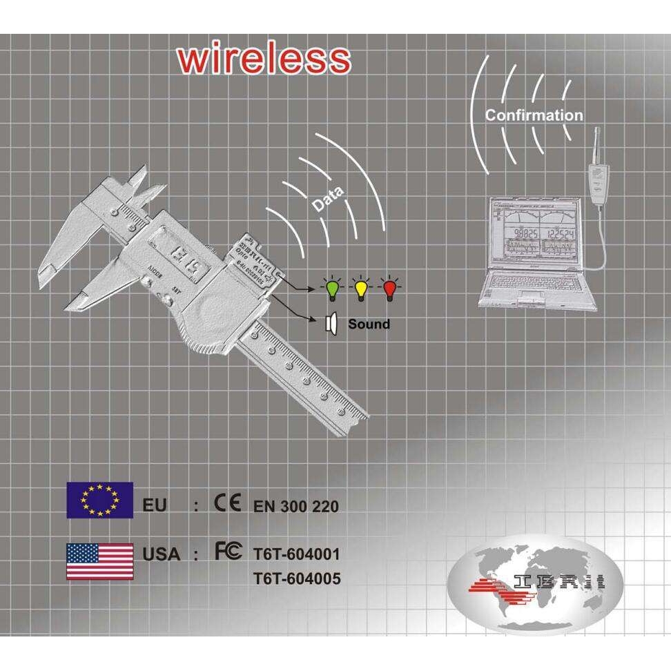 德国IBR远距离200米内马尔mahr数显千分表无线发射器 SPC数据采集