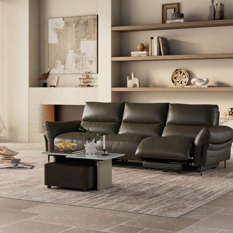 【商场同款】LAZBOY乐至宝客厅多功能真皮沙发中古风自由岛GN.522,住宅家具,功能沙发,淘宝优惠券,粉丝福利购,淘宝优惠卷