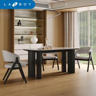 LAZBOY乐至宝微晶石餐桌高端感轻奢现代意式 家用吃饭桌PTLZ5011T