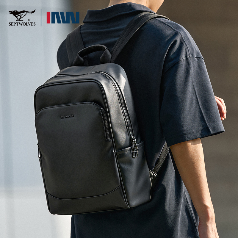 新款双肩包男大容量商务旅行包