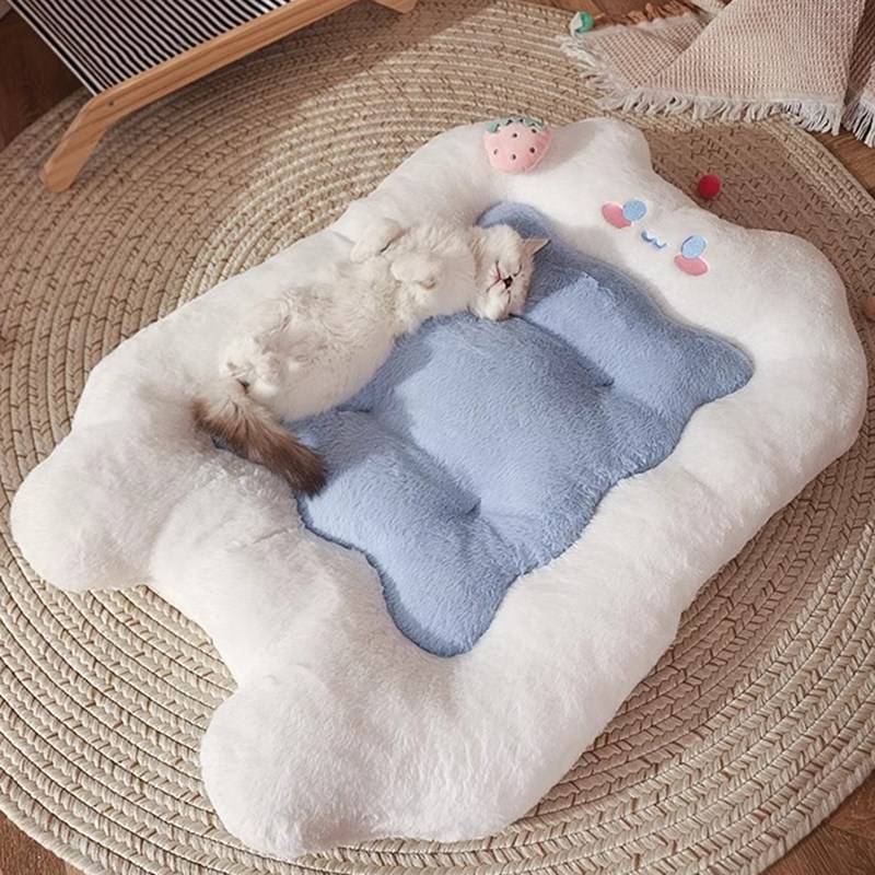 冬季保暖狗垫子四季通用狗狗w地垫狗床宠物猫咪睡垫柔软垫子猫窝