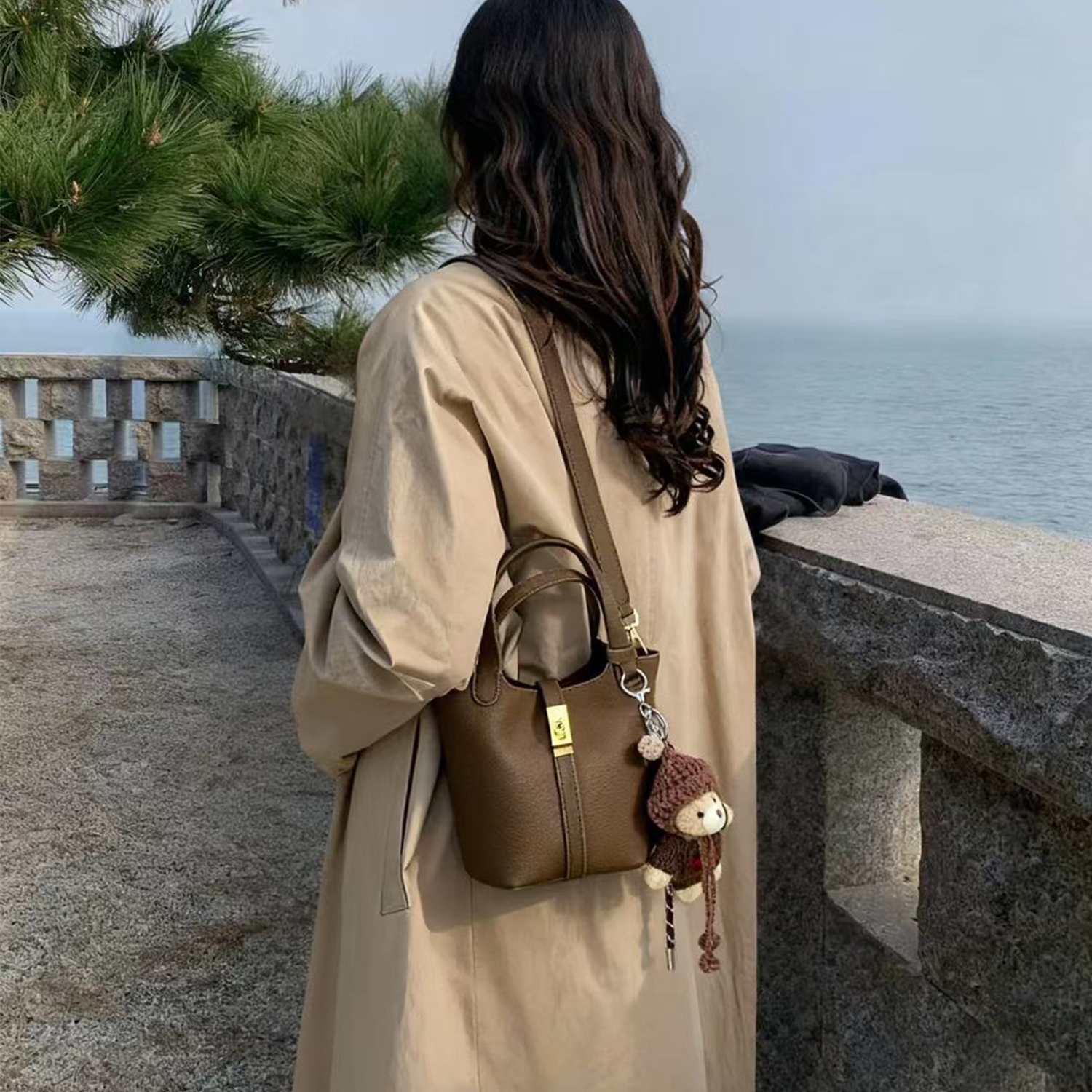 渡自2025新款水桶包韩版小众