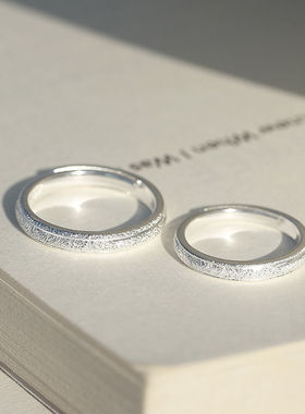 双人成行戒圈戒指闺蜜情侣对戒轻奢简约小众首饰品